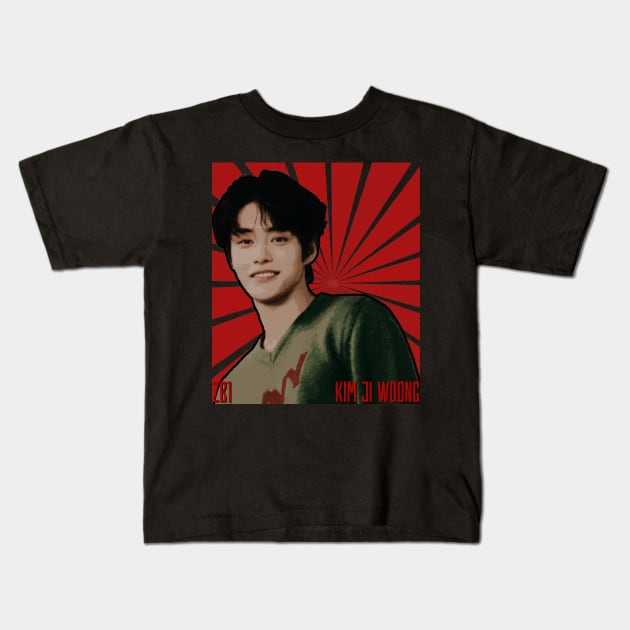 Kim Ji Woong Vintage Kids T-Shirt by wennstore